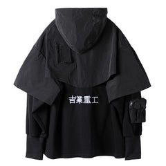 Cyberpunk Poncho Cape Hoodie Newgew