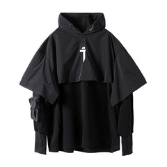 Cyberpunk Poncho Cape Hoodie Newgew