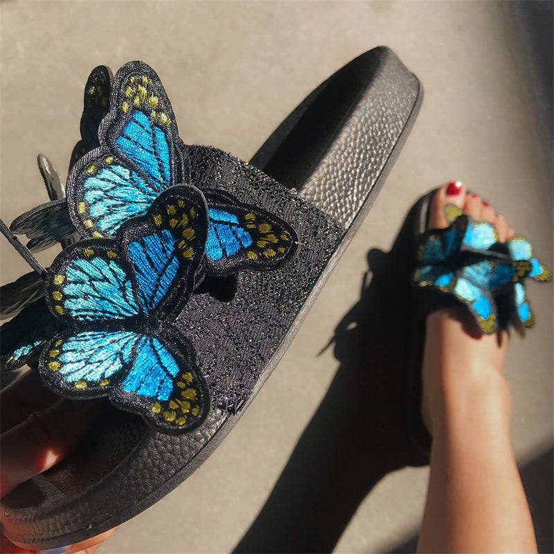 Casual Daily Patchwork Butterfly Round Comfortable Out Door Shoes NewGew