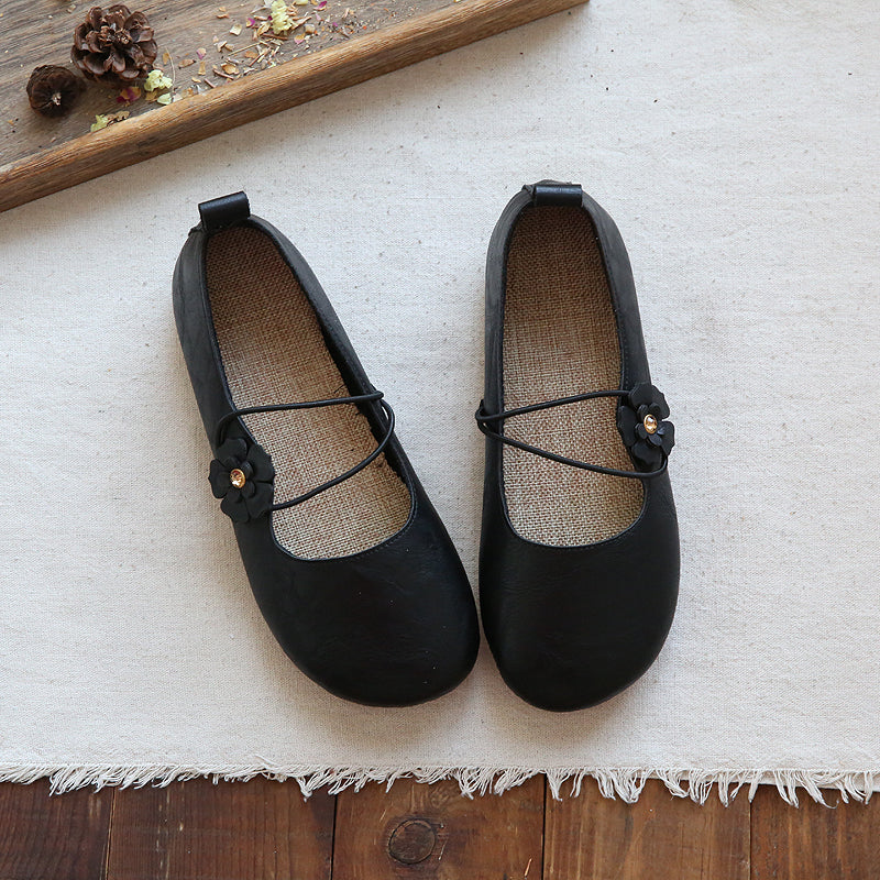 Women Handmade Casual Comfort Flats Newgew Shoes