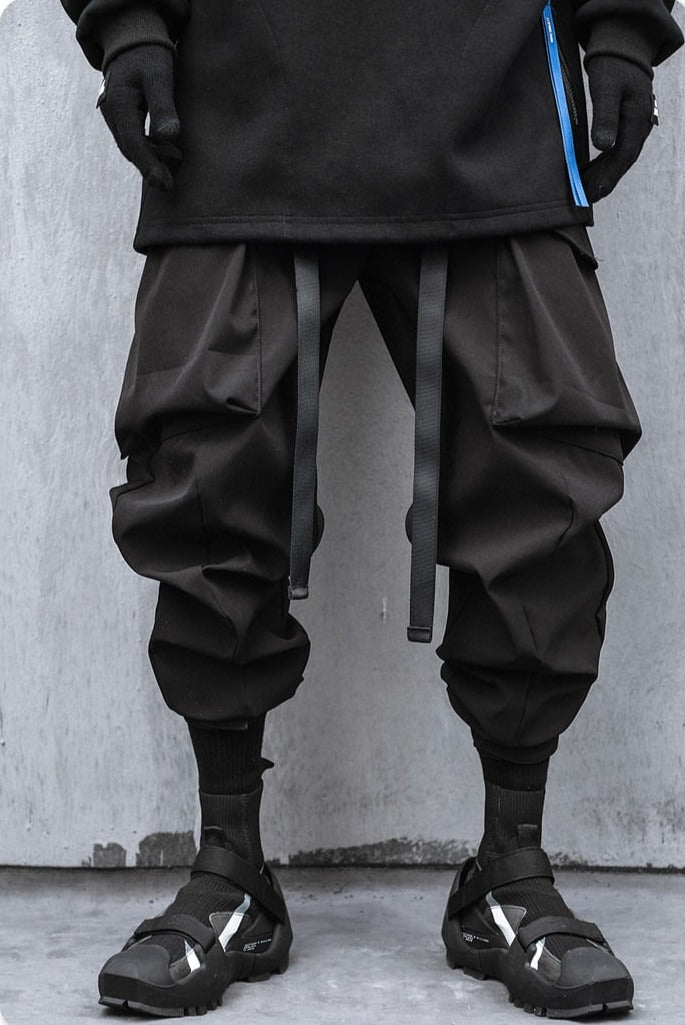 Extended Belt Strap Cargo Pants Newgew