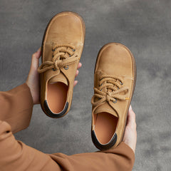 Women Retro Handcraft Leather Soft Casual Shoes Newgew Shoes