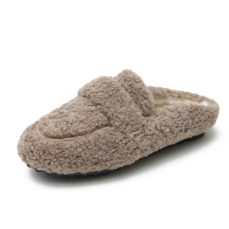 Women Minimalist Casual Winter Fur Slippers Newgew Shoes