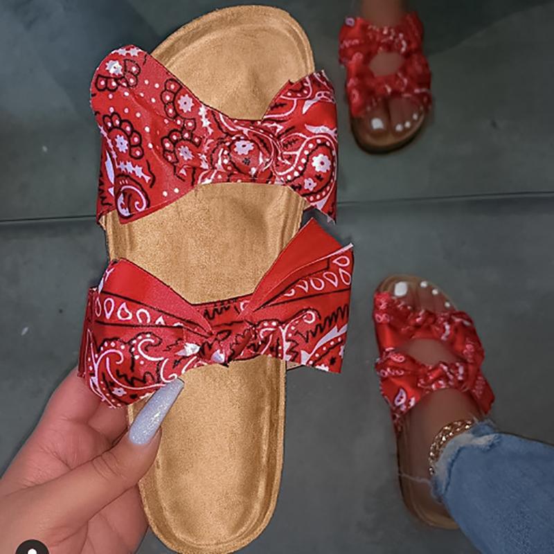 Fashion All-match Bow Beach Slippers NewGew