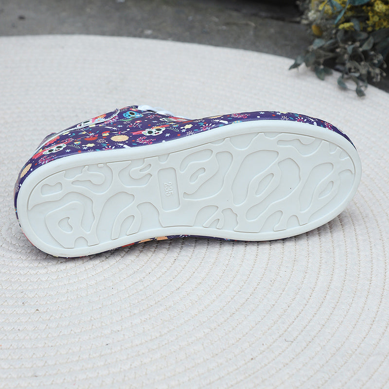 Casual Frenulum Printing Round Comfortable Out Door Shoes NewGew