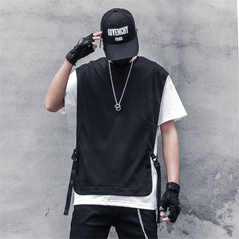 Double Layer Strapped T-Shirt Newgew