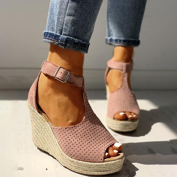 Women Summer Fish Mouth Wedge Sandals NewGew