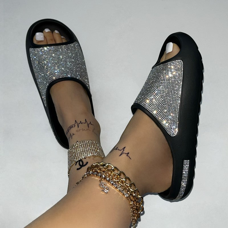 Casual Rhinestone Round Shoes NewGew