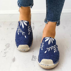 Fashion Embroidered Espadrille Flat Slippers NewGew