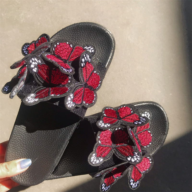 Casual Daily Patchwork Butterfly Round Comfortable Out Door Shoes NewGew