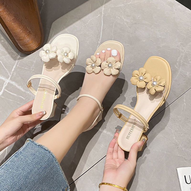 Women Fashion Chunky Heel Casual Summer Sandals Newgew Shoes