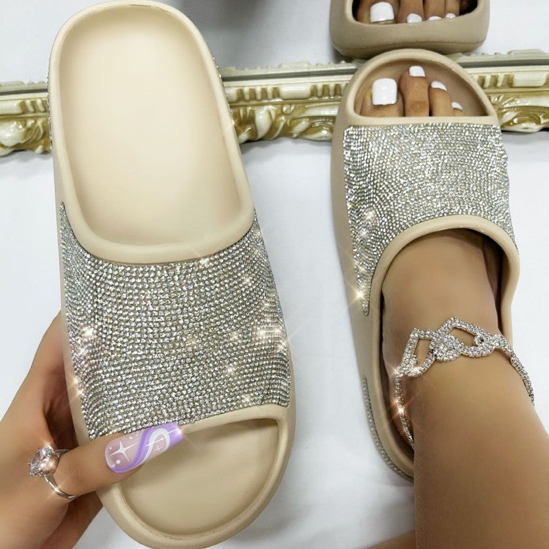 Casual Rhinestone Round Shoes NewGew