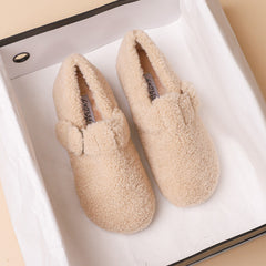 Women Minimalist Casual Flat Soft Fur Shoes Newgew Shoes