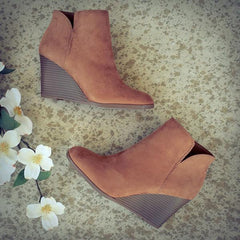 Side Slit Wedge Booties NewGew