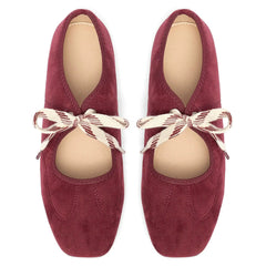 Comfortable Square-Toed Flat Shoes Newgew