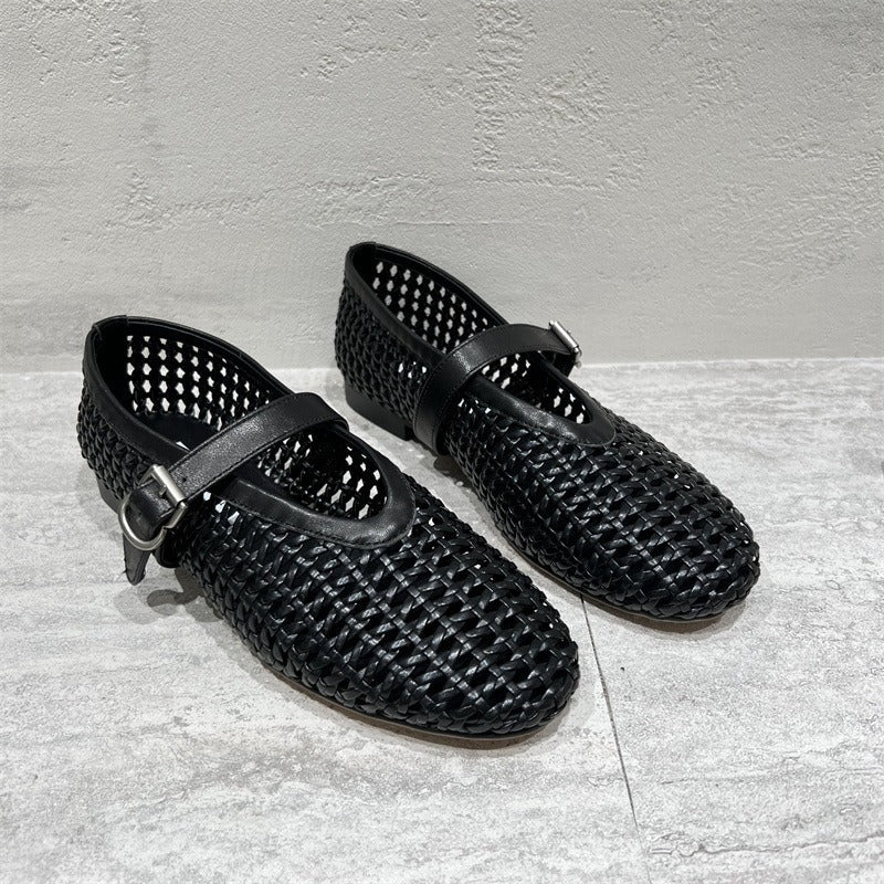 Ballet Leather Shoes Newgew