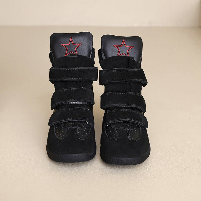 Inside-Heeled Thick-Soled High-Top Shoes Newgew