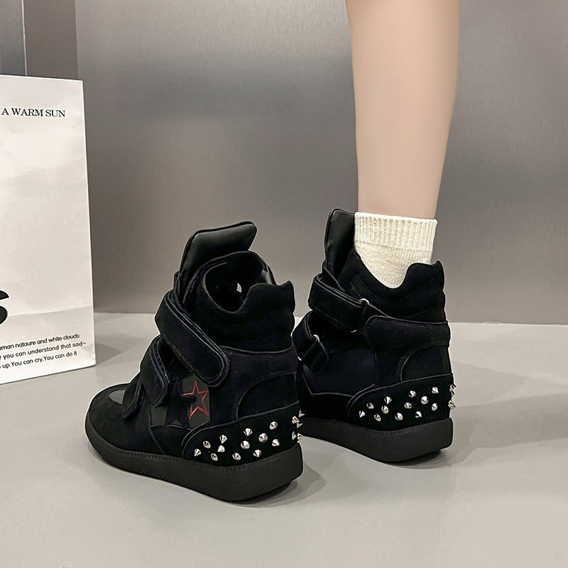 Inside-Heeled Thick-Soled High-Top Shoes Newgew