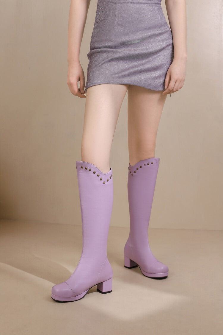 Rivet Long Boots Newgew