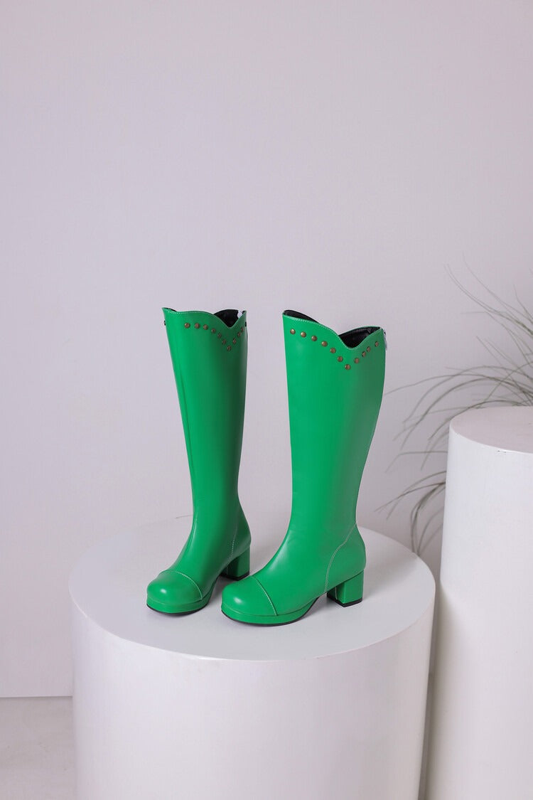 Rivet Long Boots Newgew