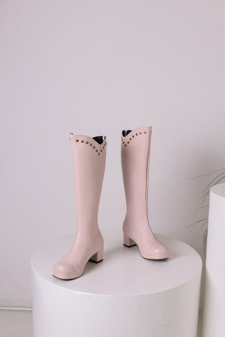 Rivet Long Boots Newgew