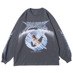 'Made Extreme' Metal Graphic Long Sleeve T-Shirt Newgew