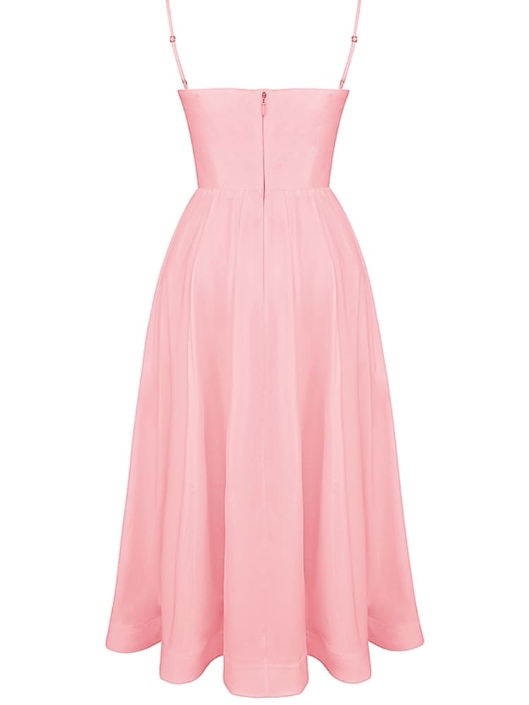 Rose Pink Cotton Corset Sundress Newgew Dresses