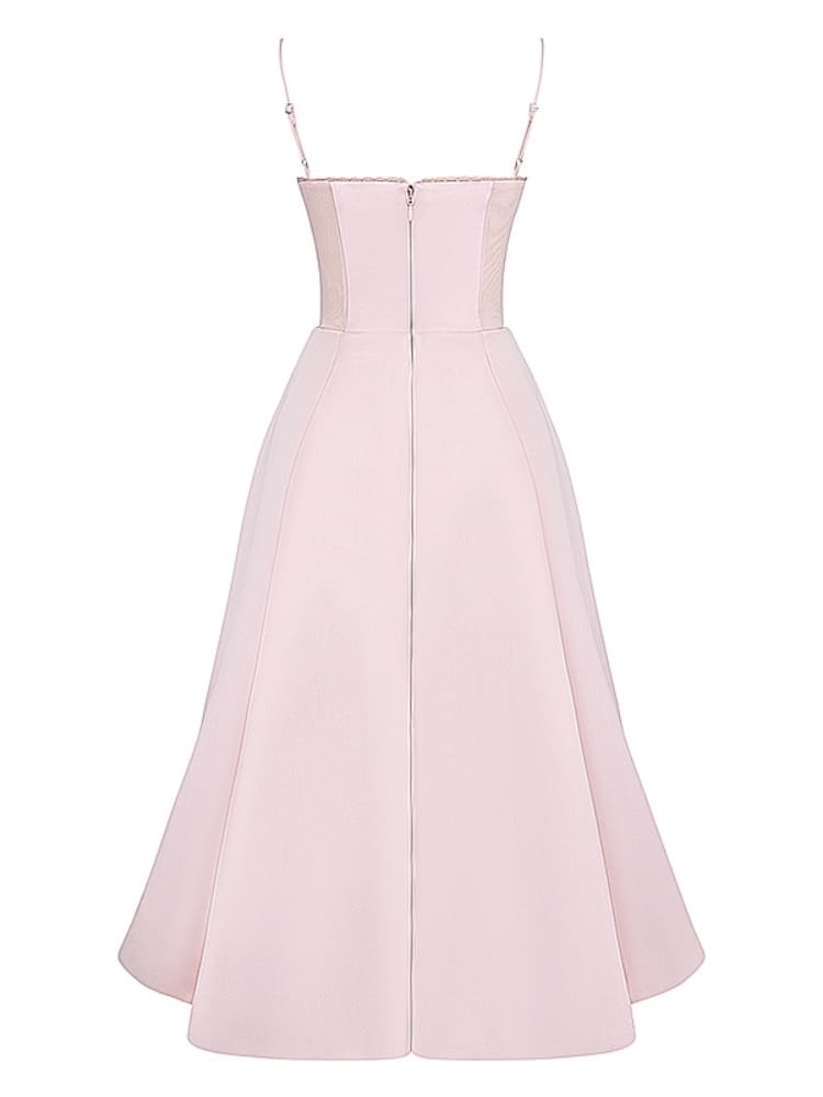 Ballerina Pink Midi Dress Newgew Dresses