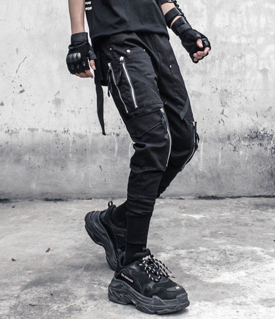 Slim Fit Zipped Pocket Cargo Pants Newgew