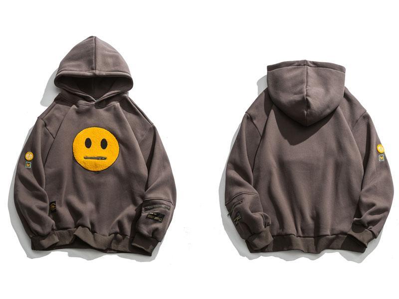 Smiley Zipper Hoodie Newgew