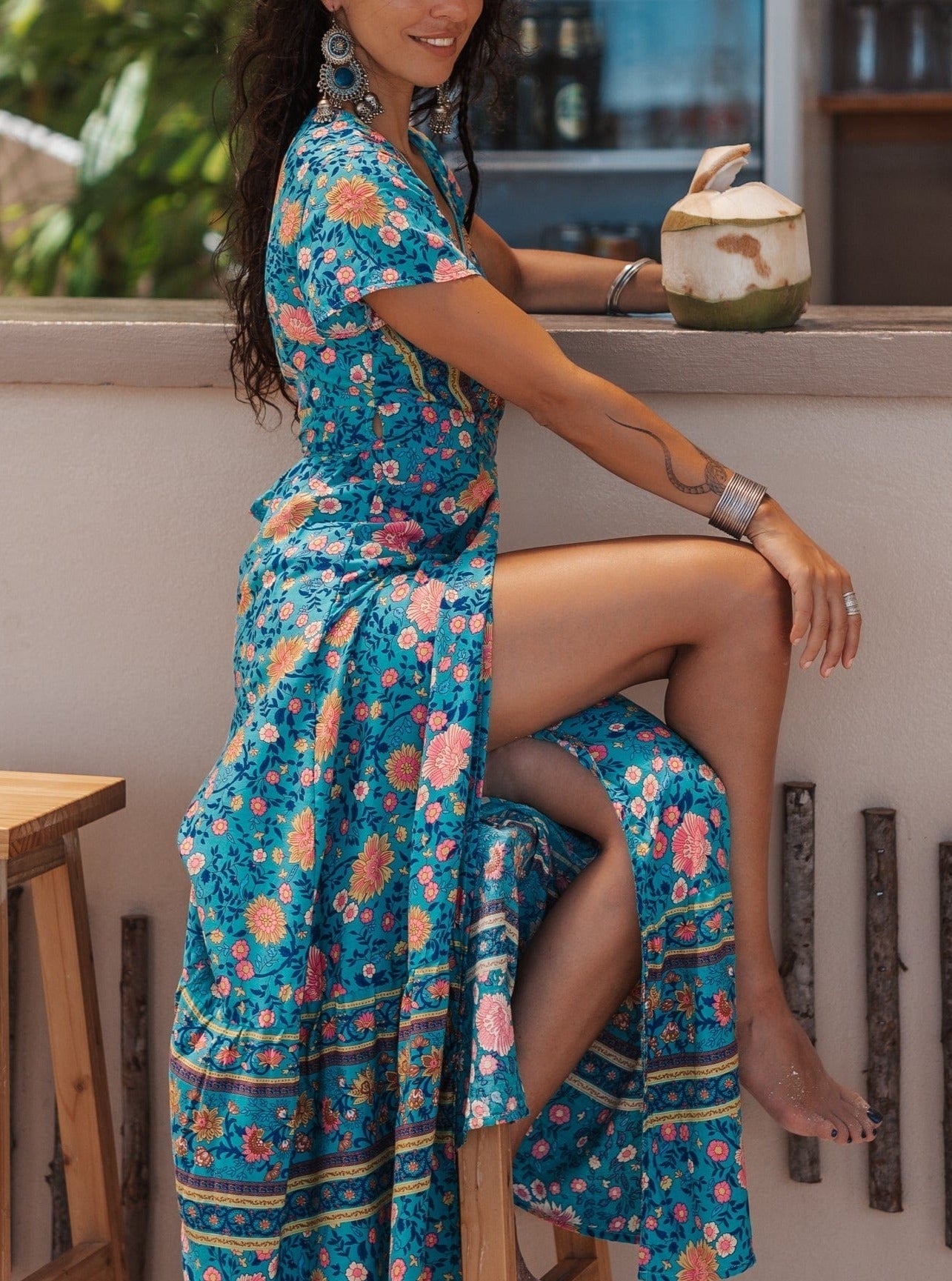 Joseph Bohemian Wrap Maxi Dress Newgew Dresses