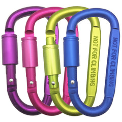 x4 Aluminum Carabiner Clip Key Chain Newgew