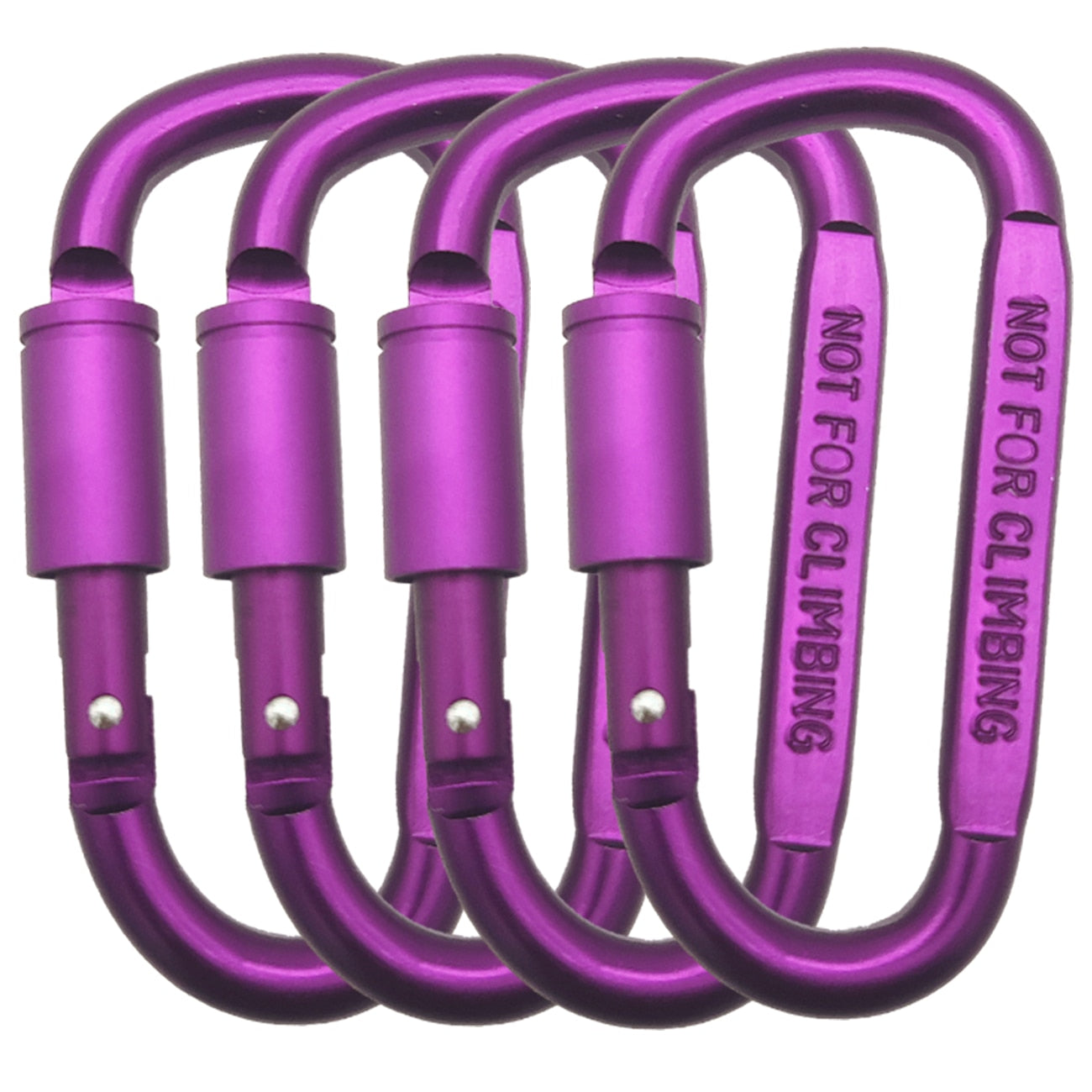 x4 Aluminum Carabiner Clip Key Chain Newgew