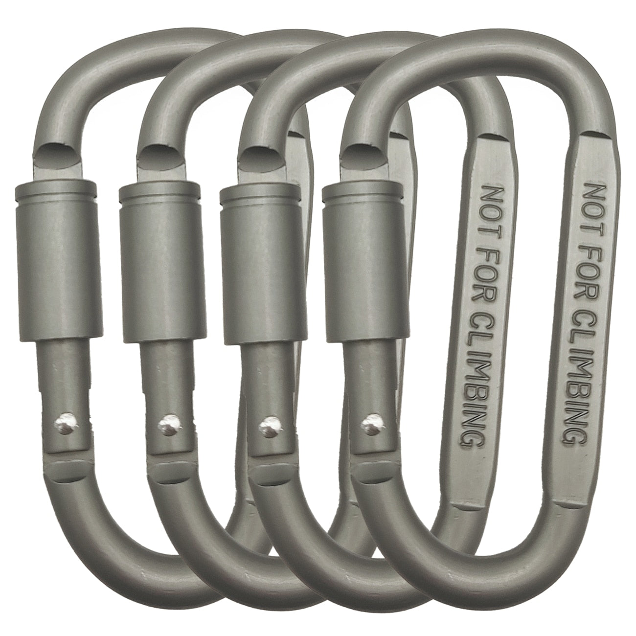 x4 Aluminum Carabiner Clip Key Chain Newgew