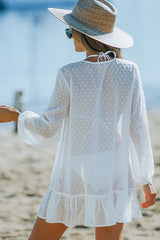 Swiss Dot Crochet Beach Cover Up Newgew