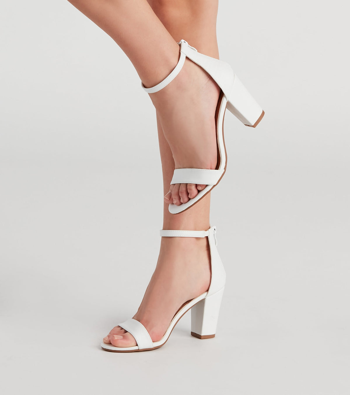 The Everyday Faux Leather Low Block Heel Newgew