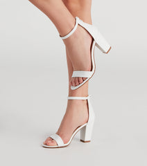 The Everyday Faux Leather Low Block Heel Newgew