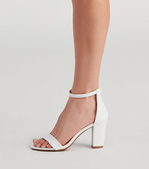 The Everyday Faux Leather Low Block Heel Newgew