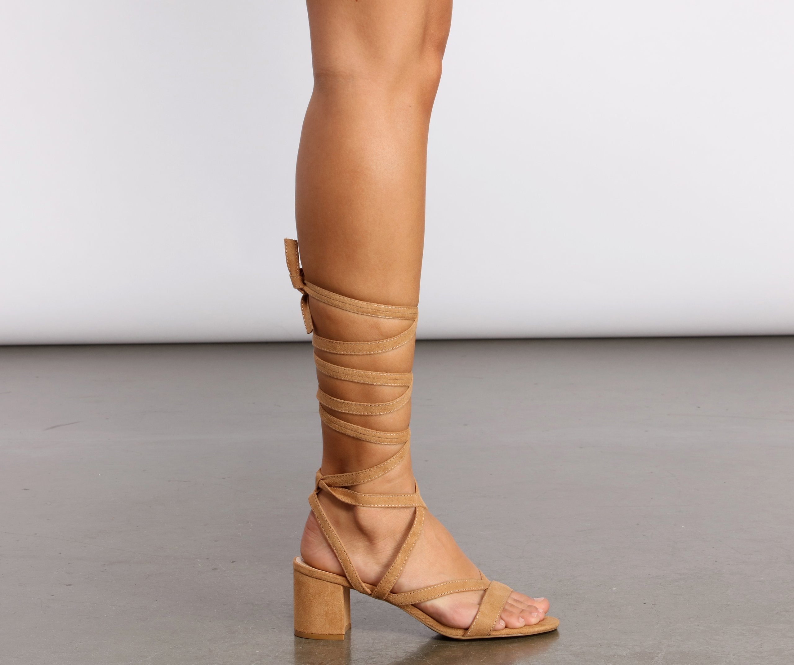 Less Is More Strappy Low Heels Newgew