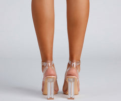 Clearly On Trend Lucite Block Heels Newgew