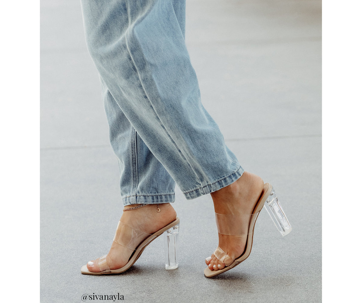 Clear And Chic PVC Mules Newgew