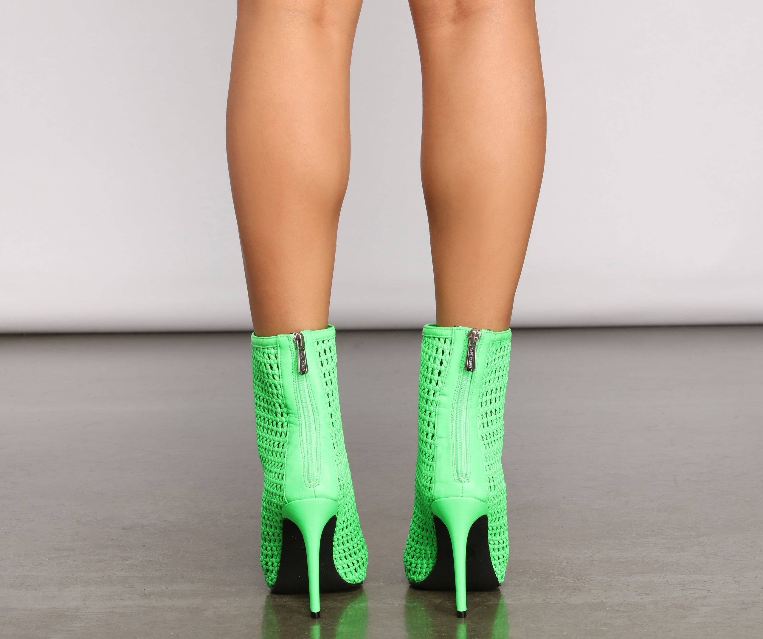 Neon Lights Caged Stiletto Heels Newgew