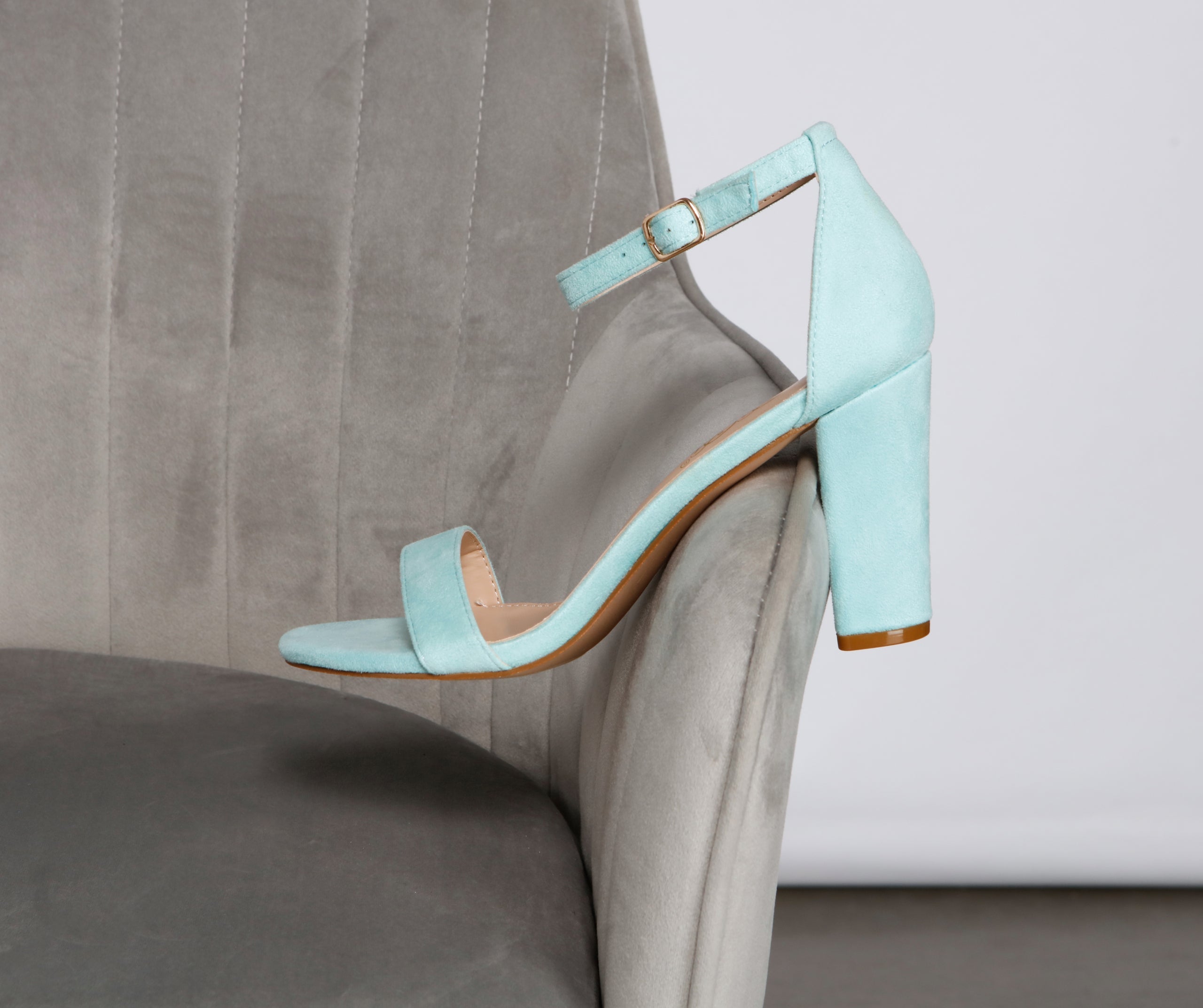 Essential Sleek Faux Suede Block Heels Newgew