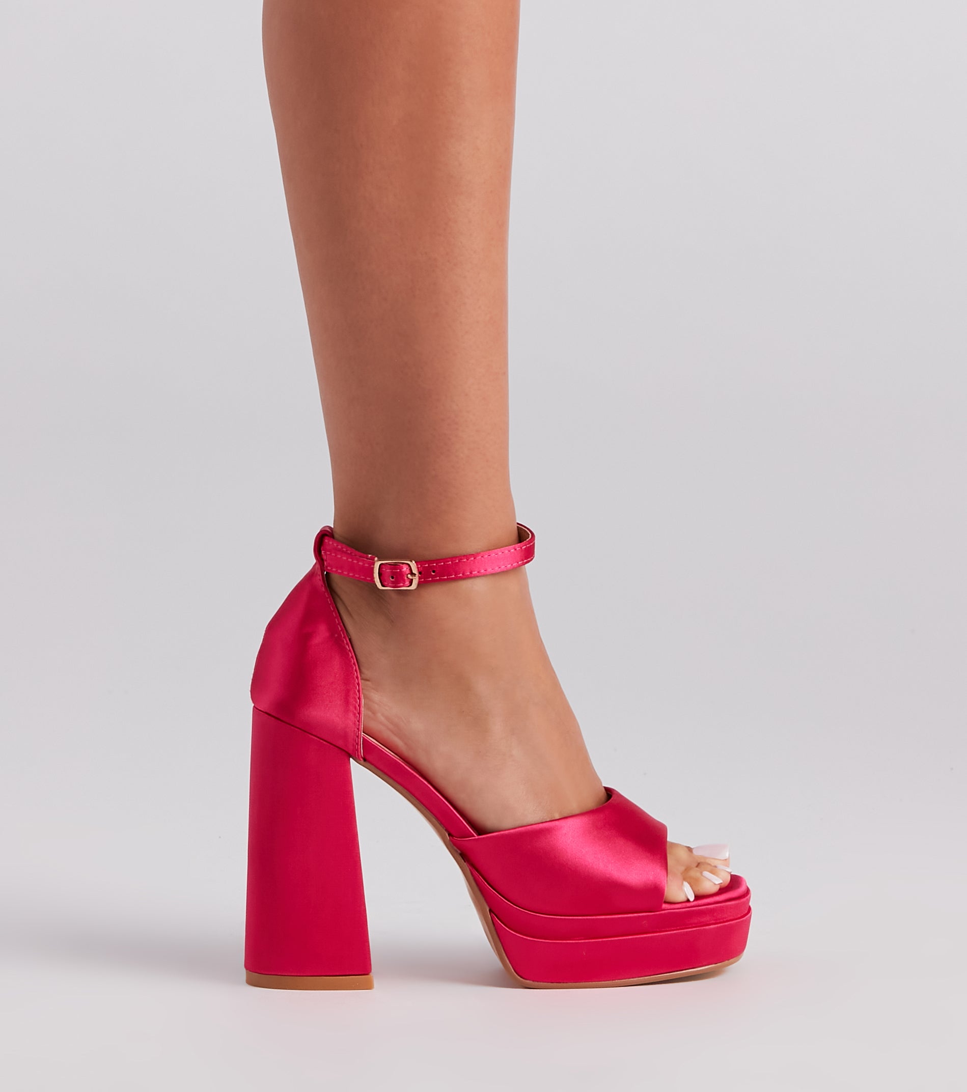 Something New Satin Platform Heels Newgew