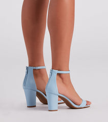 Take A Spin Chic Basic Block Heels Newgew