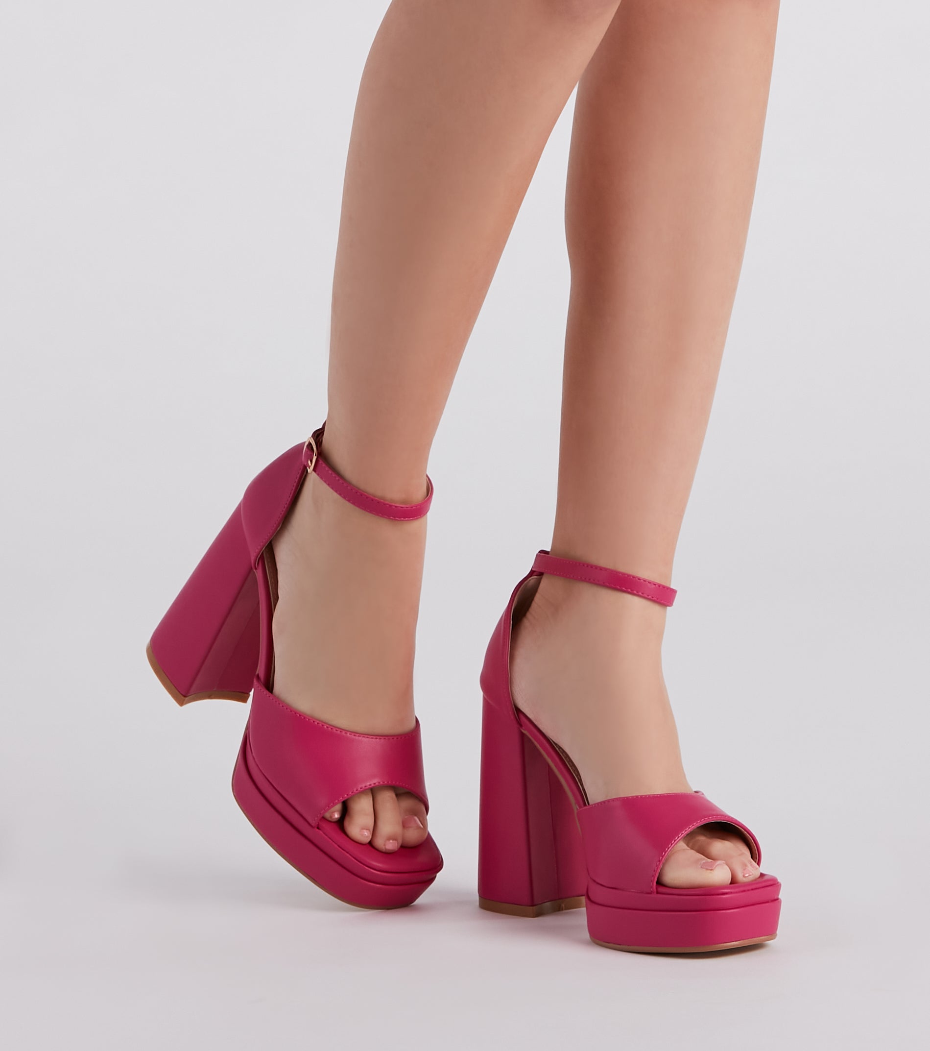 Major It Girl Chunky Platform Heels Newgew