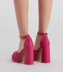 Major It Girl Chunky Platform Heels Newgew