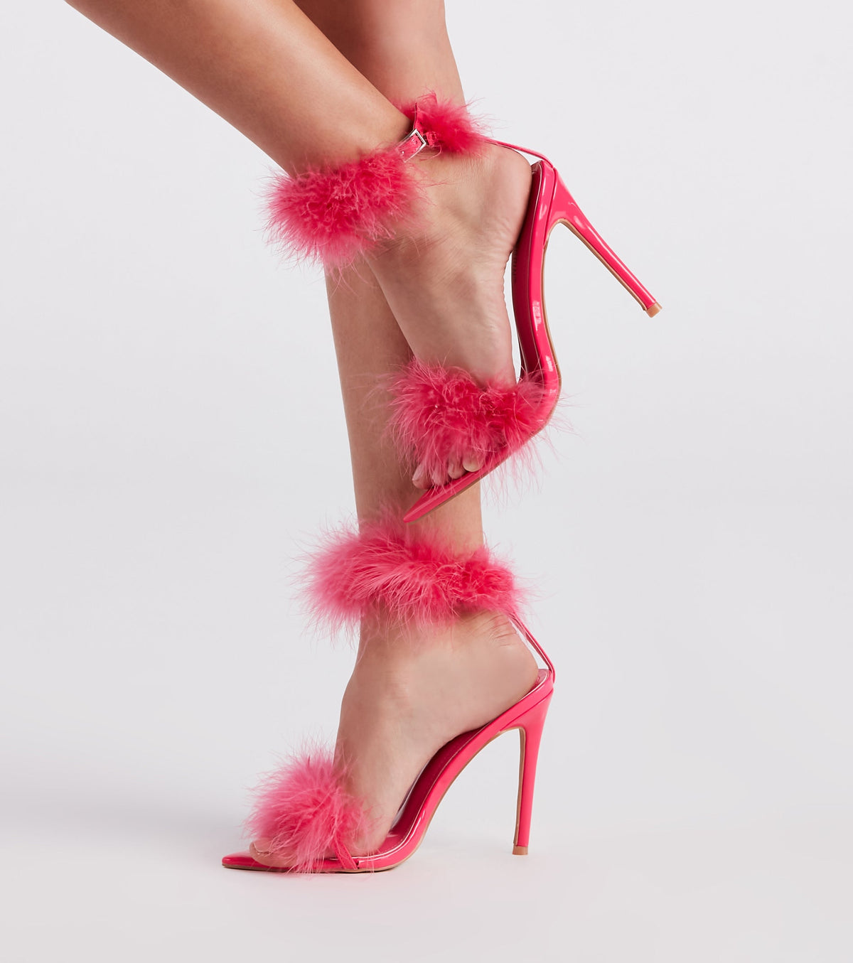 Feather Princess Marabou Stiletto Heels Newgew