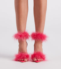 Feather Princess Marabou Stiletto Heels Newgew