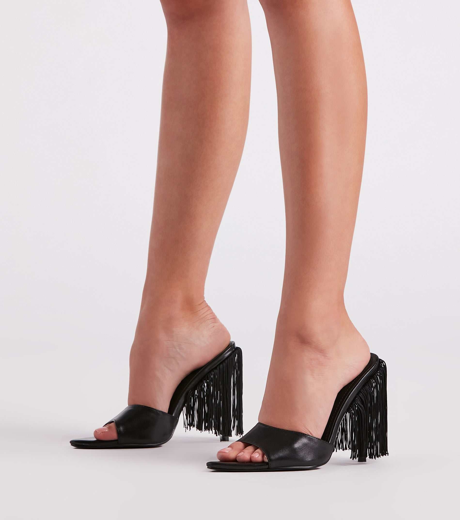 Fierce In Fringe Stiletto Heels Newgew